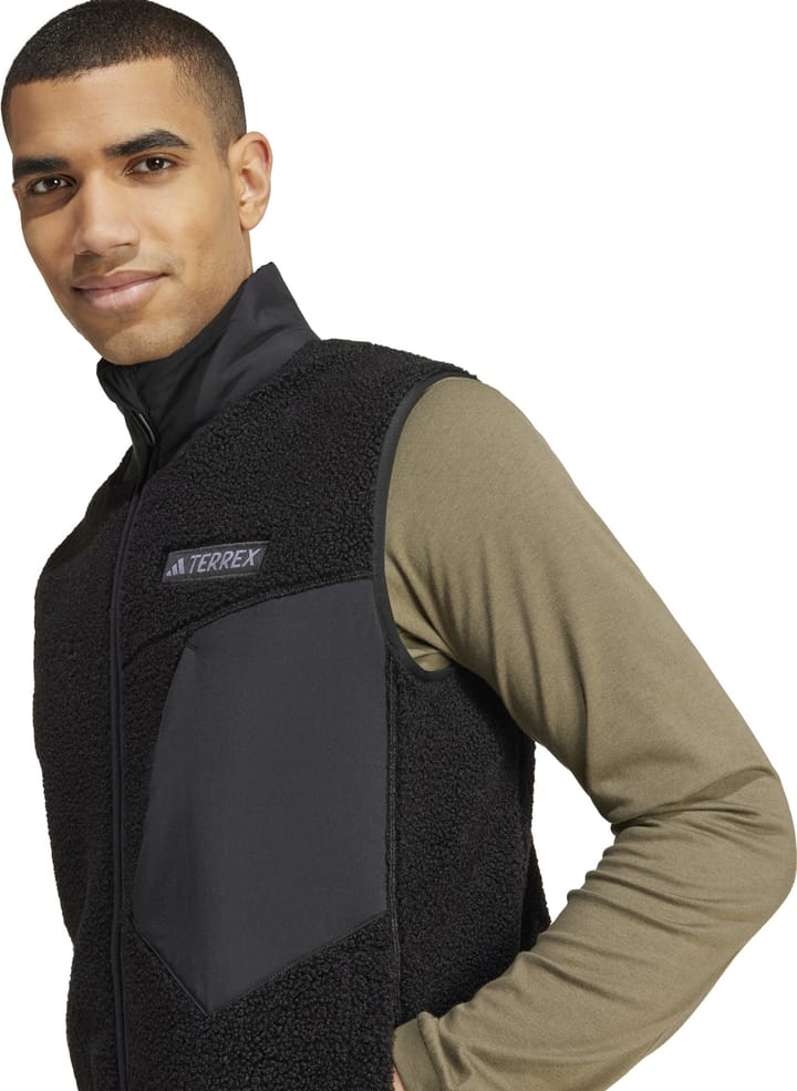 Adidas Men's Terrex Xploric High Pile Fleece Vest Black | Buy